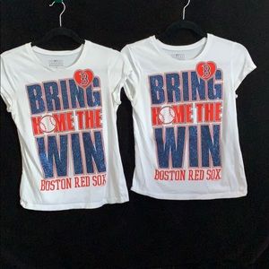 two Red Sox t-shirts